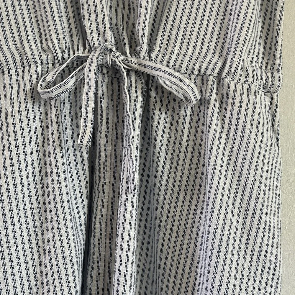 Nordstrom Rack Blue & White Striped Sleeveless Dress with Pockets Size Small S - Picture 4 of 6